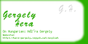 gergely hera business card